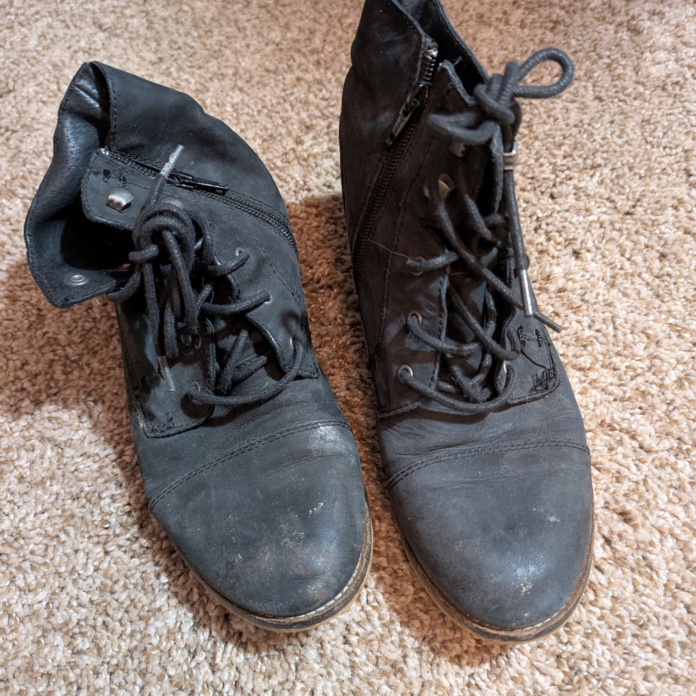 Steve Madden Black Ankle Boots
